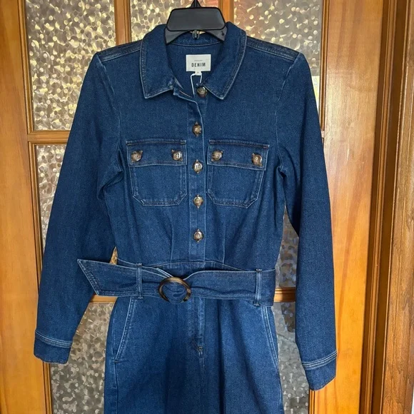 Sézane Brooklyn Denim Jumpsuit - Picture 4 of 9